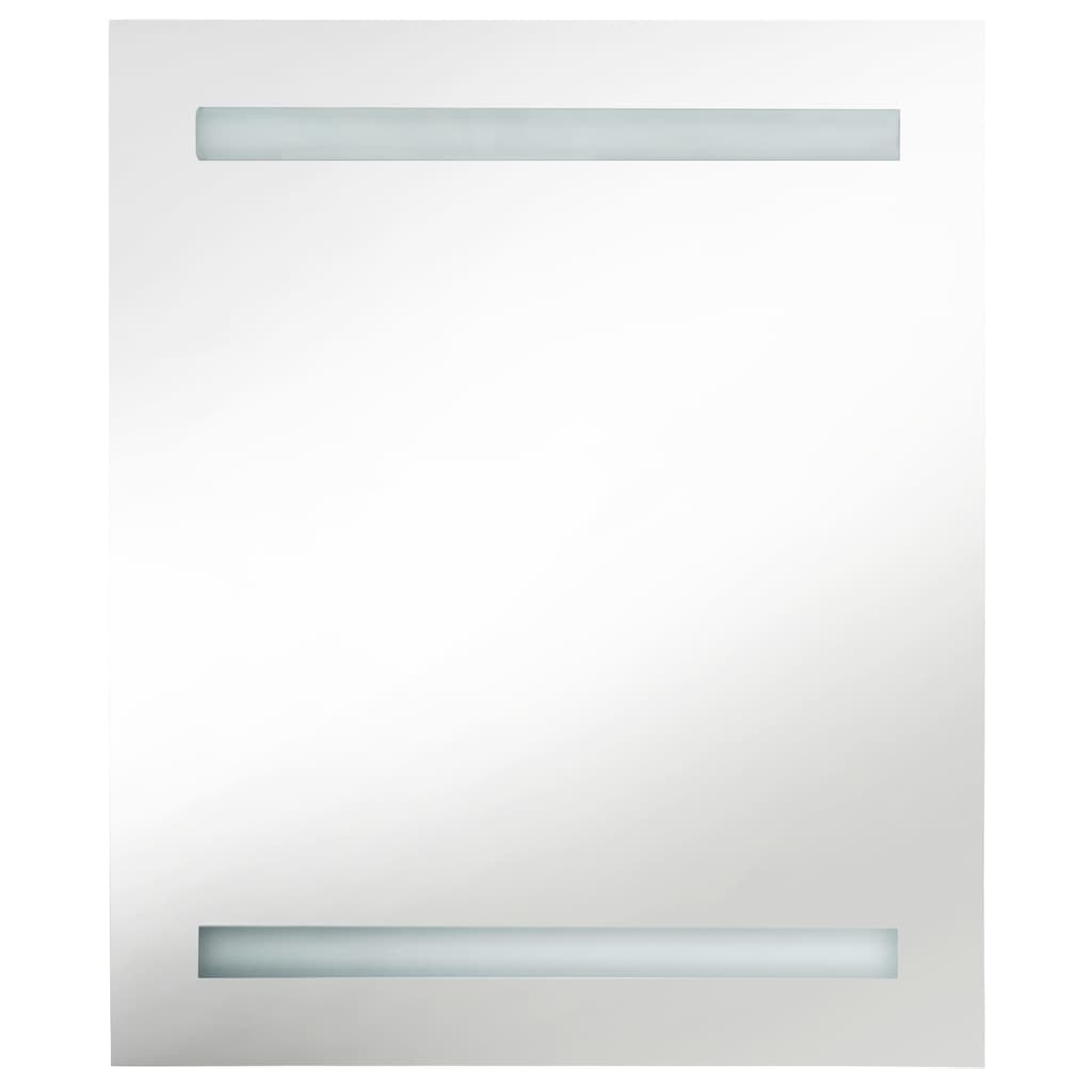 LED Bathroom Mirror Cabinet Anthracite 50x14x60 cm