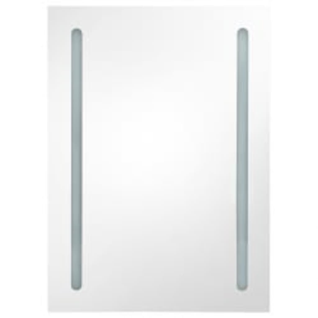 Bathroom Cabinet | Shining Grey | MDF in melamine finish, glass