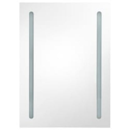 Bathroom Cabinet | Shining Grey | MDF in melamine finish, glass