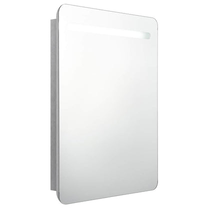 Bathroom Cabinet | Concrete grey | MDF with melamine finish, glass