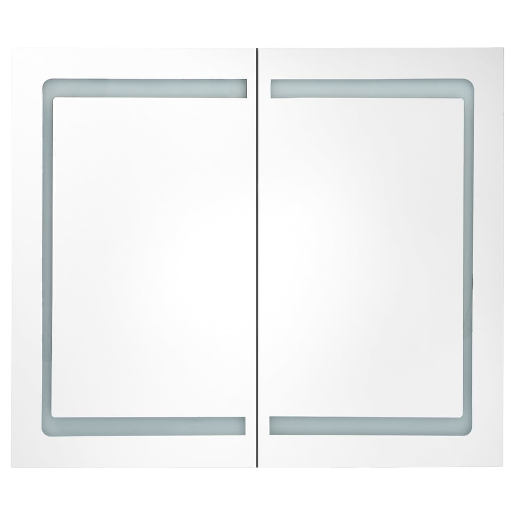 Bathroom Cabinet | Grey | MDF with Melamine Finish, Glass | Medium