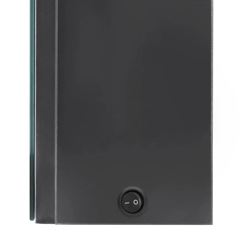 Bathroom Cabinet | Grey | MDF with Melamine Finish, Glass | Medium