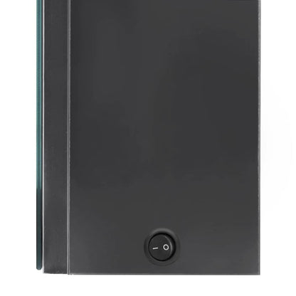 Bathroom Cabinet | Grey | MDF with Melamine Finish, Glass | Medium