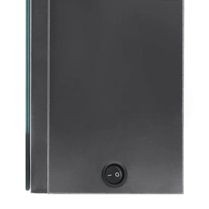 LED Bathroom Mirror Cabinet Shining Grey 80x12x68 cm