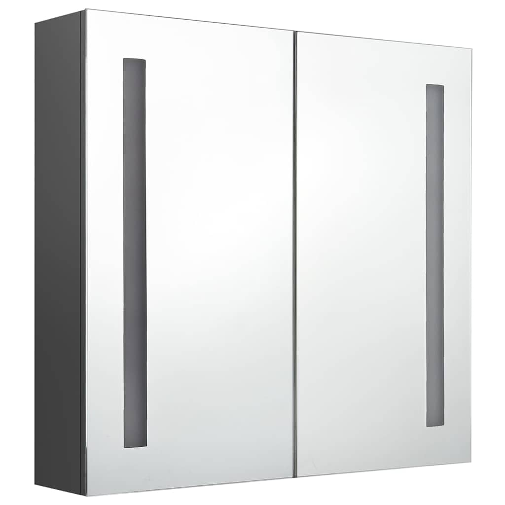 Bathroom Cabinet | Grey | MDF board with melamine finish, glass | Medium