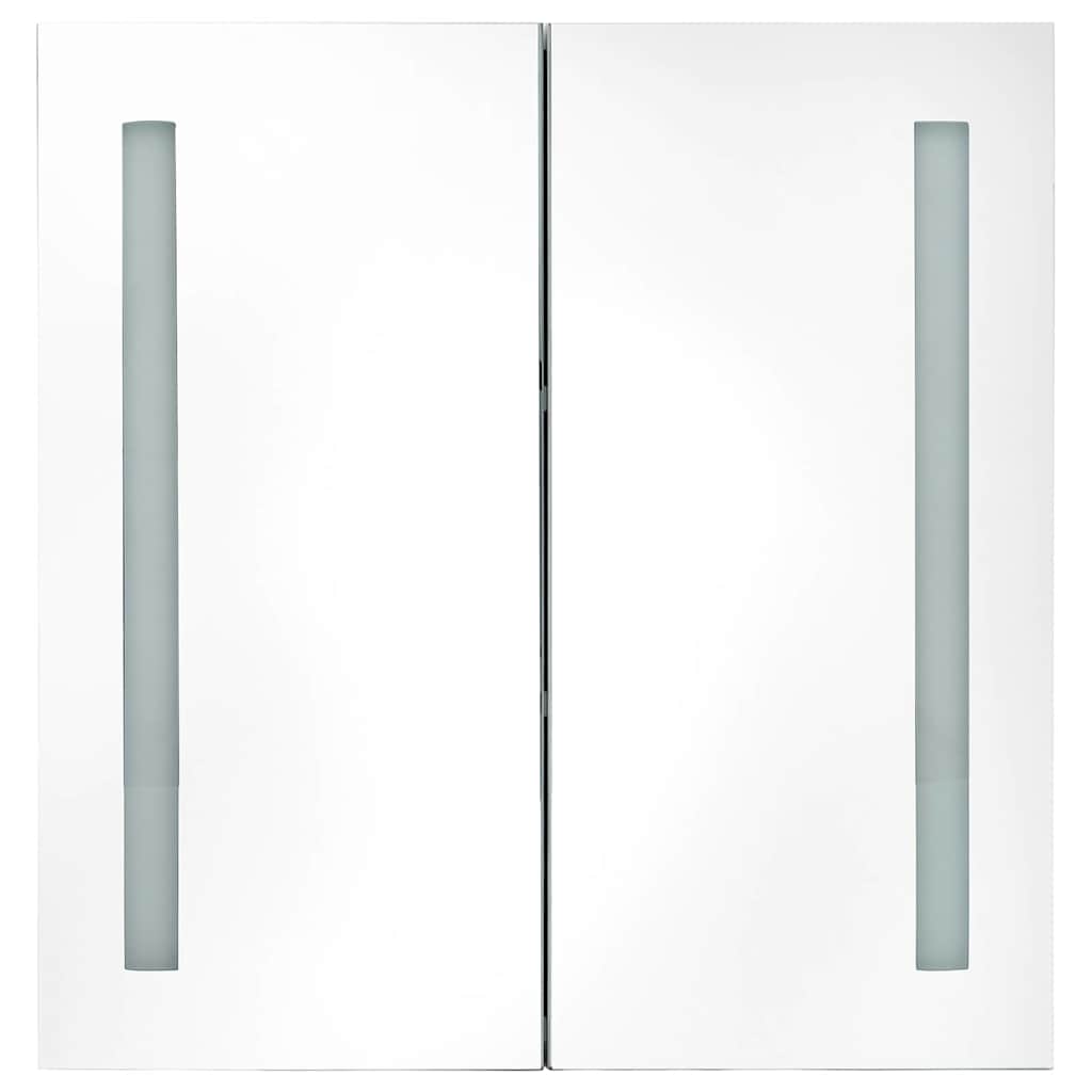Bathroom Cabinet | Grey | MDF board with melamine finish, glass | Medium