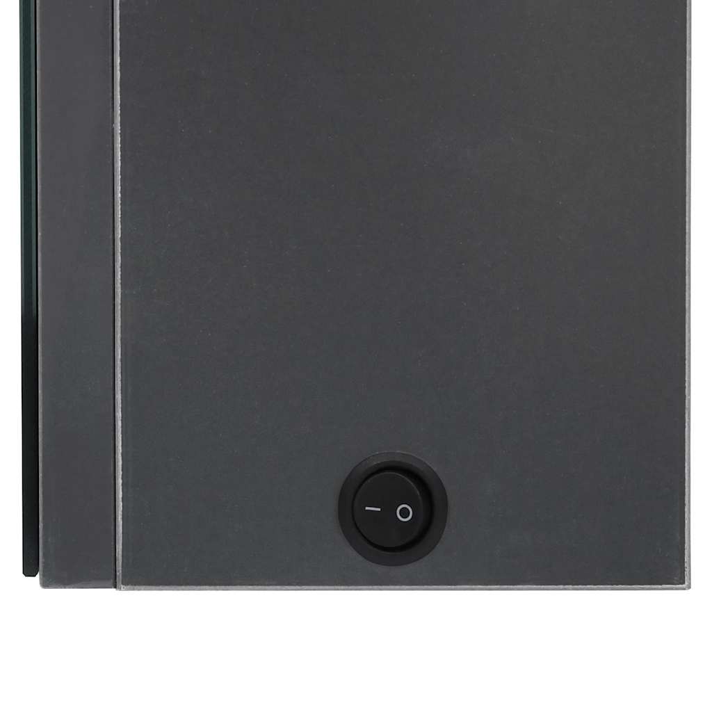 Bathroom Cabinet | Grey | MDF board with melamine finish, glass | Medium