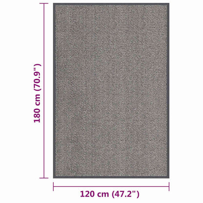 326949 vidaXL Doormat Tufted 120x180 cm Light Brown