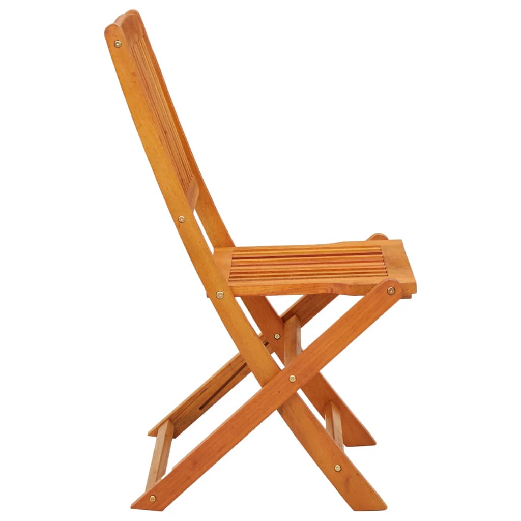 Garden Chair | Set of 2 | Natural wood | Solid eucalyptus wood | Standard