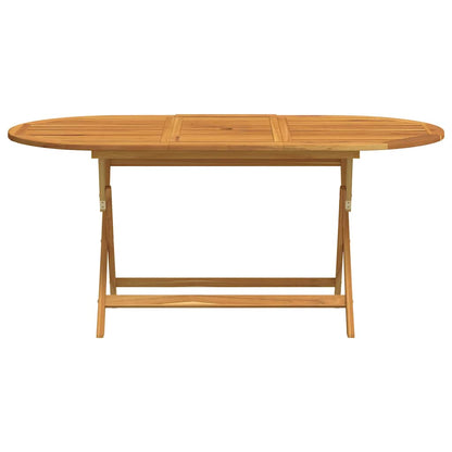Folding Garden Table 160x85x75 cm Solid Eucalyptus Wood