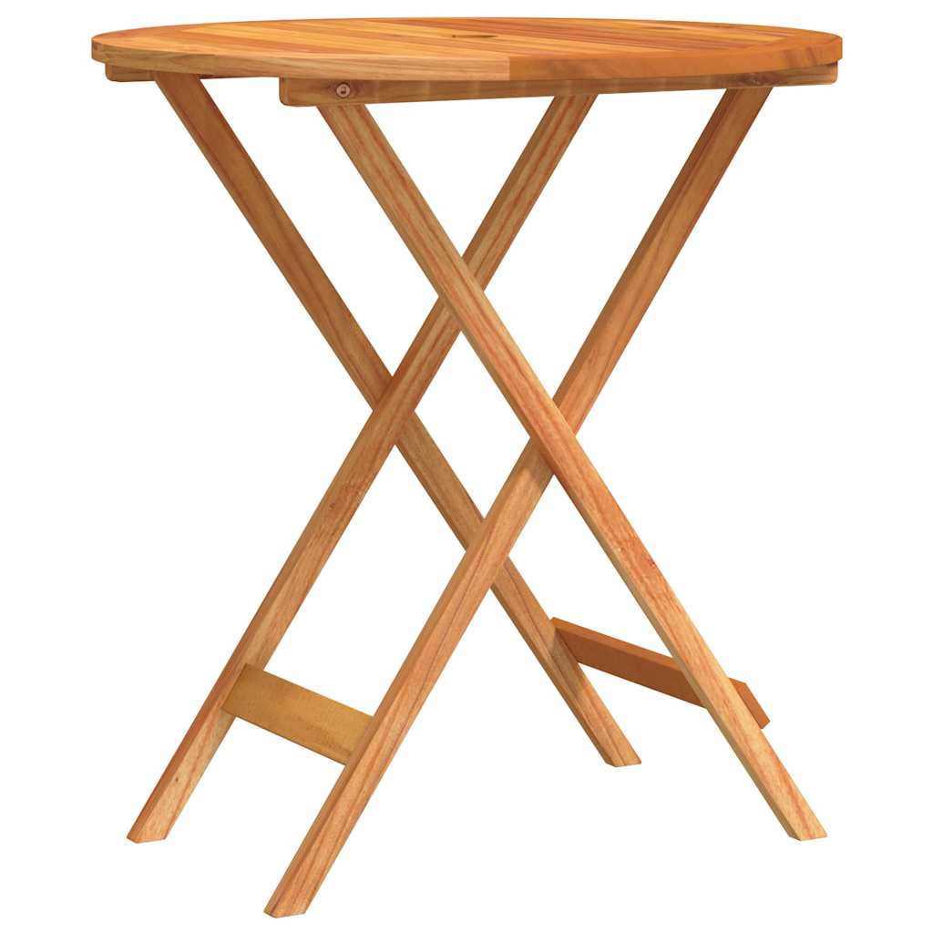 Garden Table | Natural Wood | Solid eucalyptus wood | Small | Foldable