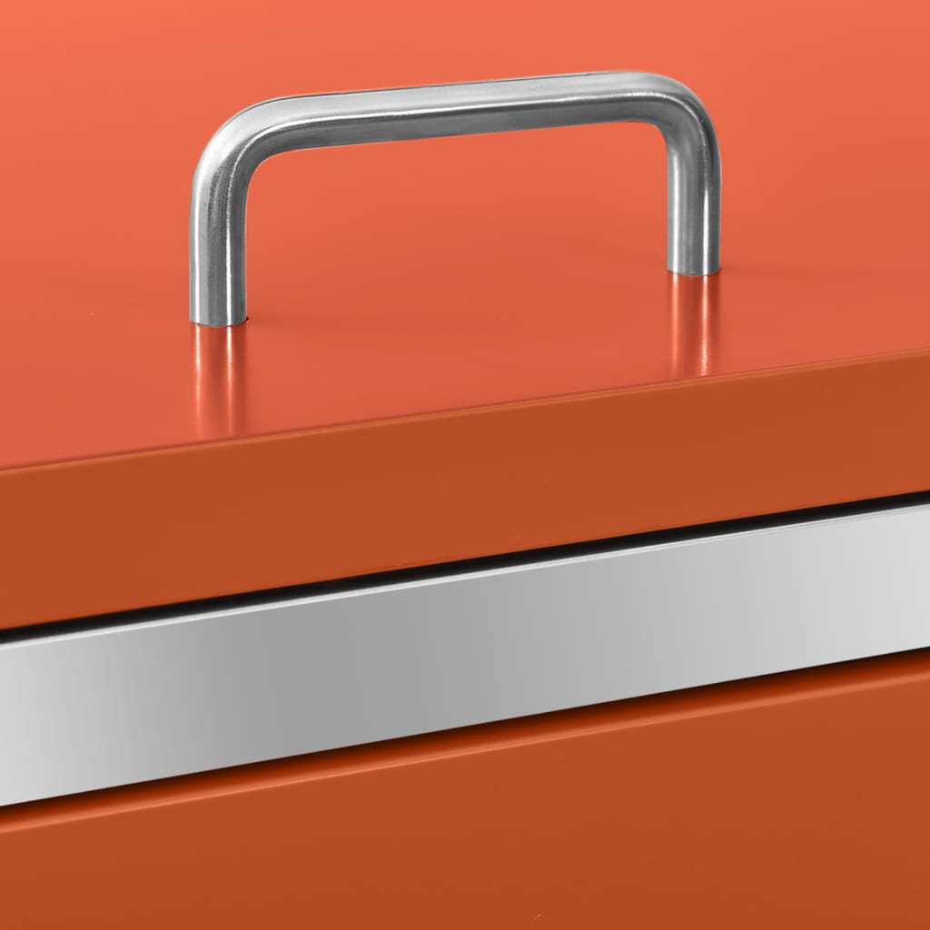 Double Wheelie Bin Shed 138x77.5x112.5 cm Stainless Steel