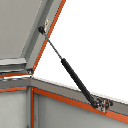 Triple Wheelie Bin Shed 207x77.5x112.5 cm Stainless Steel