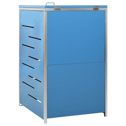 Single Wheelie Bin Shed 69x77.5x112.5 cm Stainless Steel