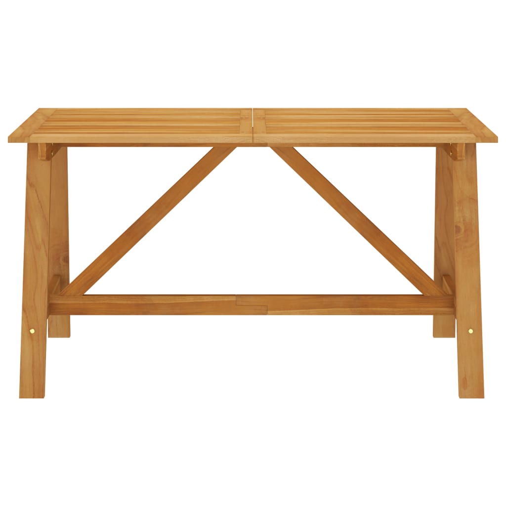 Dining Set | Brown | Solid acacia wood, PE rattan, powder-coated steel