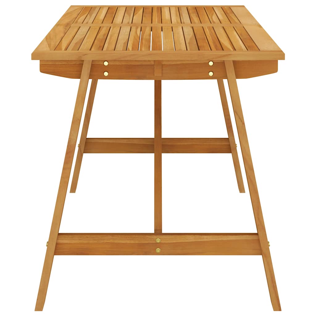 Dining Set | Brown | Solid acacia wood, PE rattan, powder-coated steel
