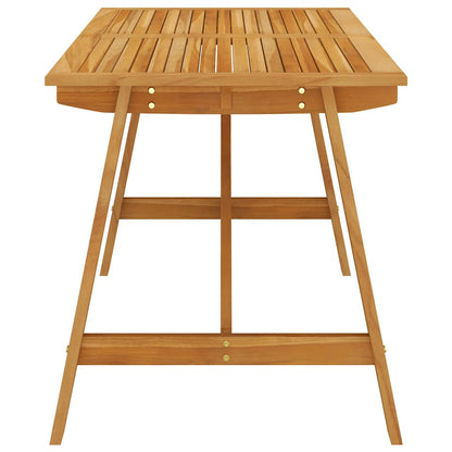 Dining Set | Brown | Solid acacia wood, PE rattan, powder-coated steel
