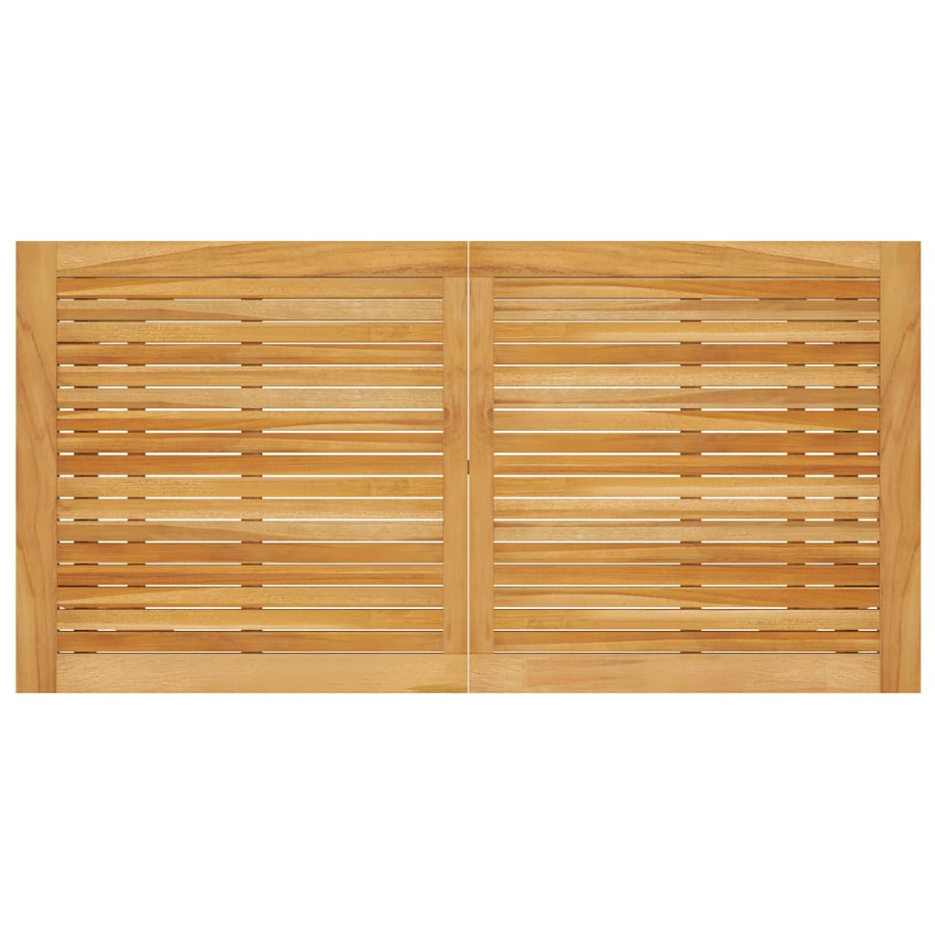 Dining Set | Brown | Solid acacia wood, PE rattan, powder-coated steel