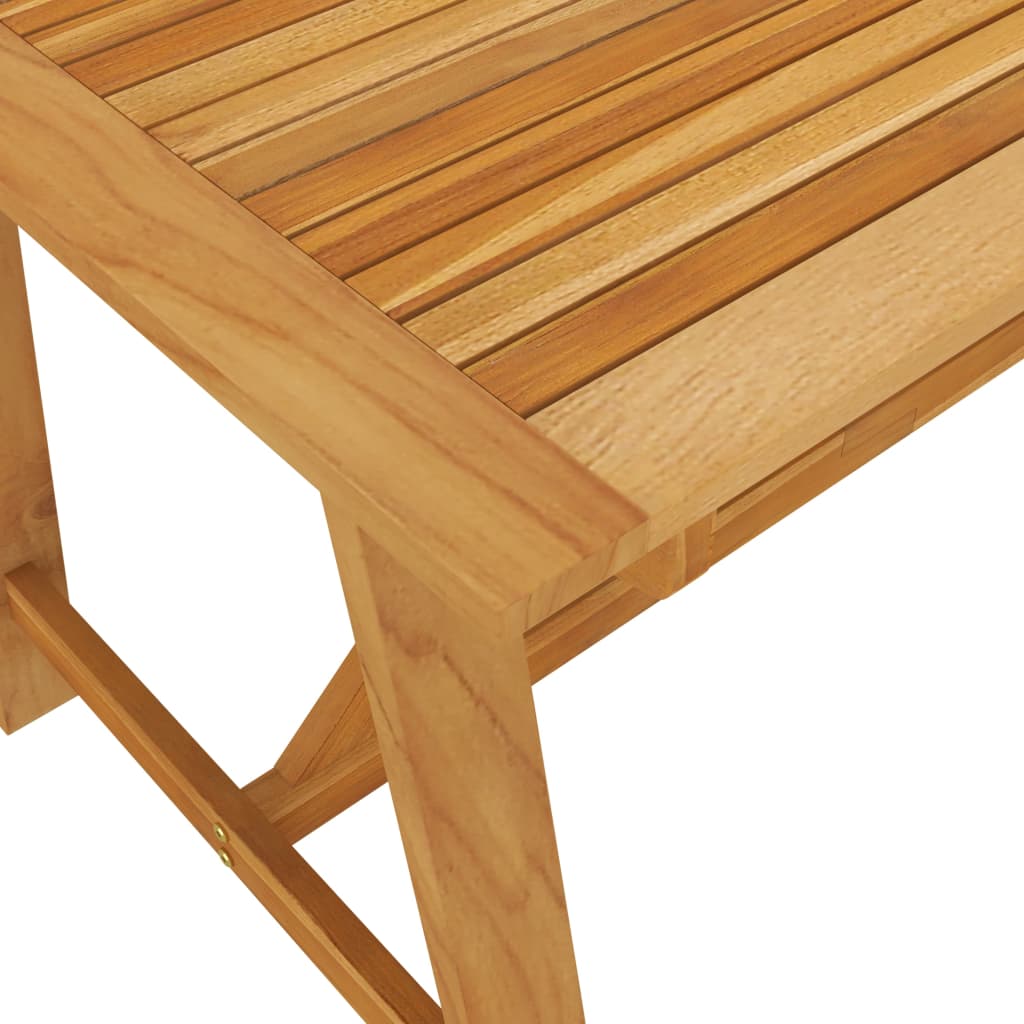 Dining Set | Brown | Solid acacia wood, PE rattan, powder-coated steel