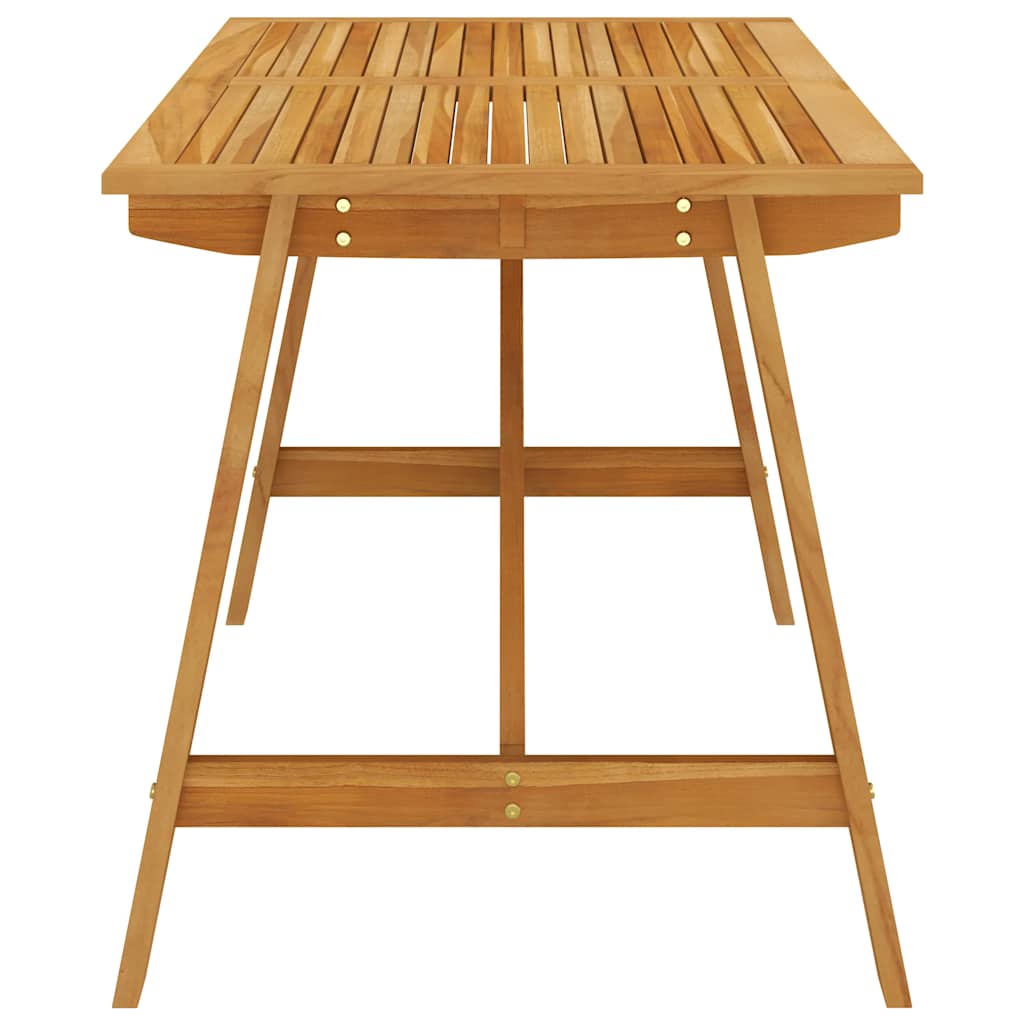 Dining Set | Grey | Solid Acacia wood, PE Rattan, Powder-Coated Steel