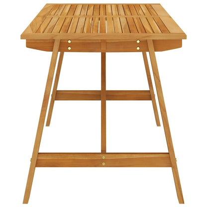 Dining Set | Grey | Solid Acacia wood, PE Rattan, Powder-Coated Steel