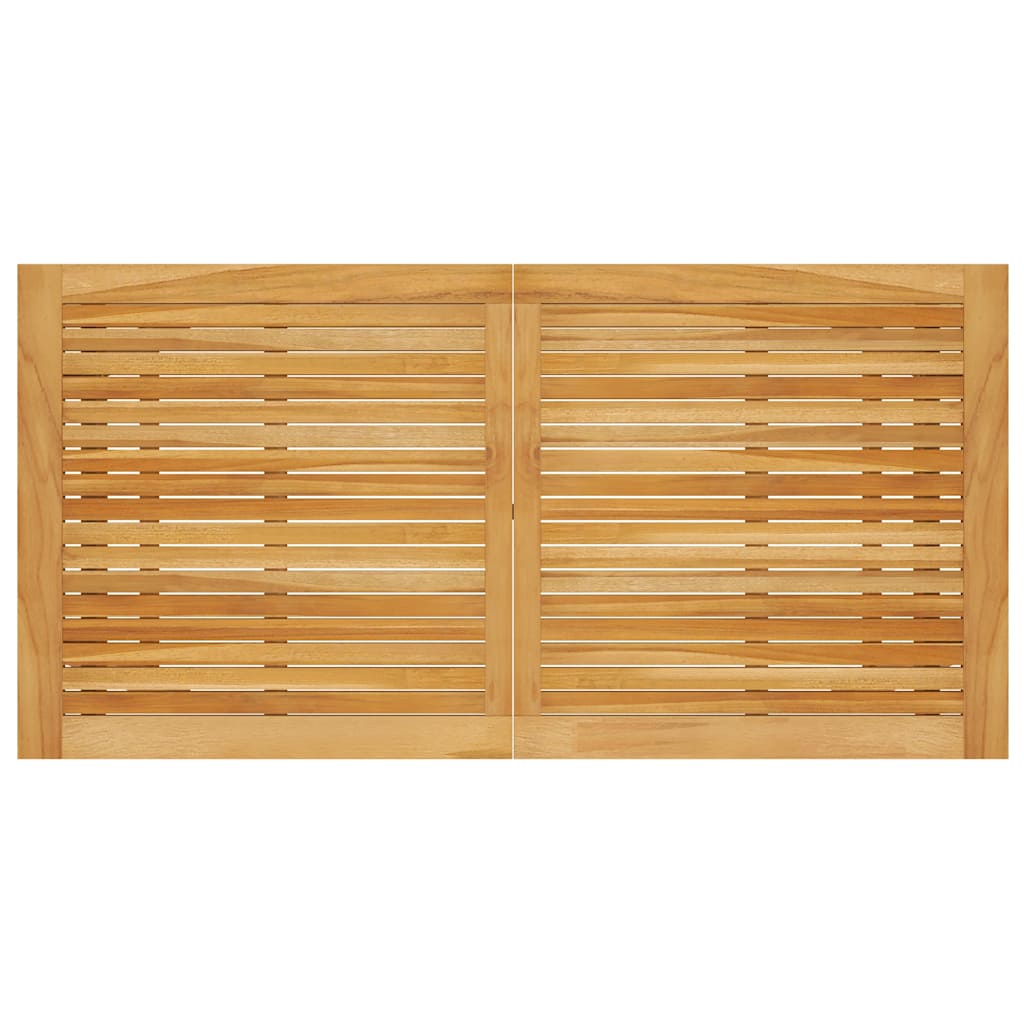 Dining Set | Grey | Solid Acacia wood, PE Rattan, Powder-Coated Steel
