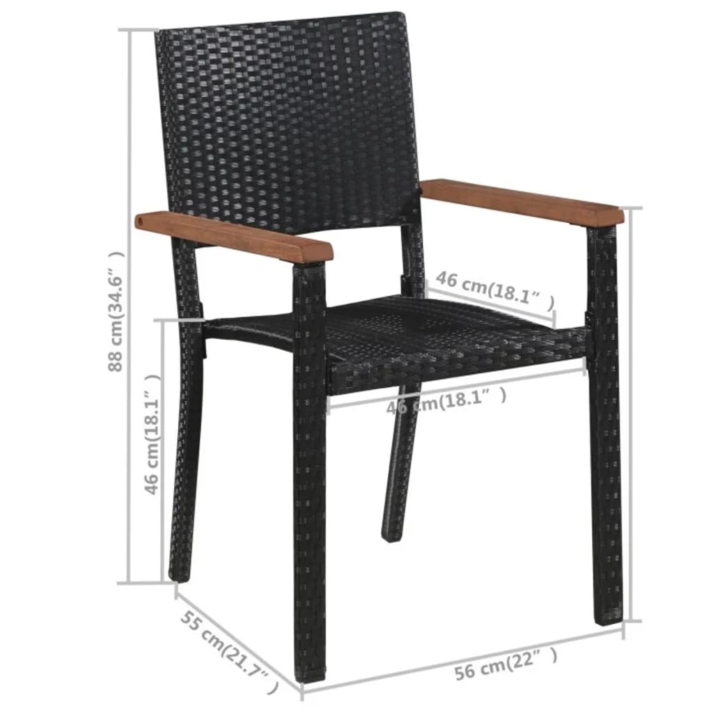 Dining Set | Black and brown