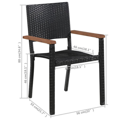 Dining Set | Black and Brown