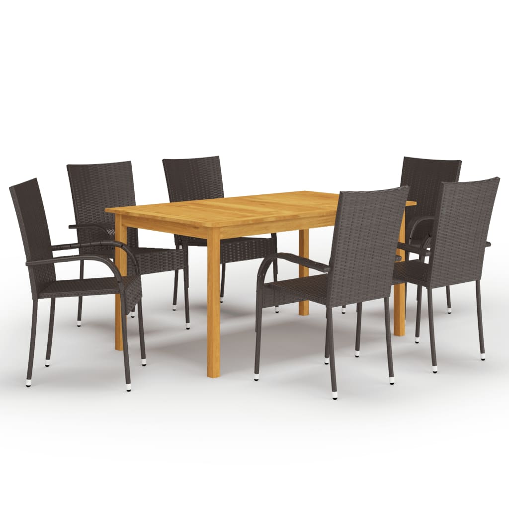 Dining Set | Brown