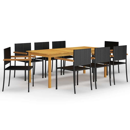 Dining Set | Brown and Black