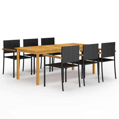 Dining Set | Brown and Black
