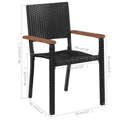 Dining Set | Brown and Black