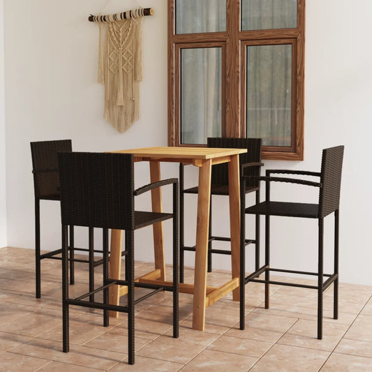 Garden Bar Set | Brown | Solid acacia wood | Dining | Durable