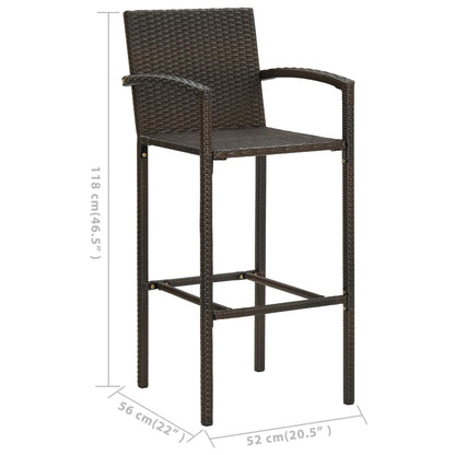 Garden Bar Set | Brown | Solid Acacia wood | Medium |  Durable