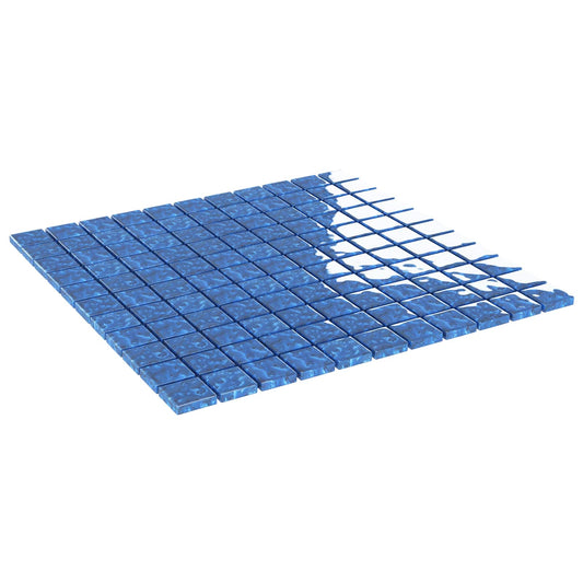 Mosaic Tile 11 pcs 50 x 50 cm Blue Glass