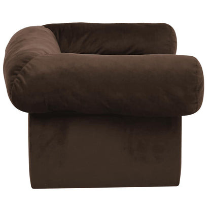 Dog Sofa | Brown | Plush, solid pinewood, foam | 75x50x38 cm | Dog Sofa