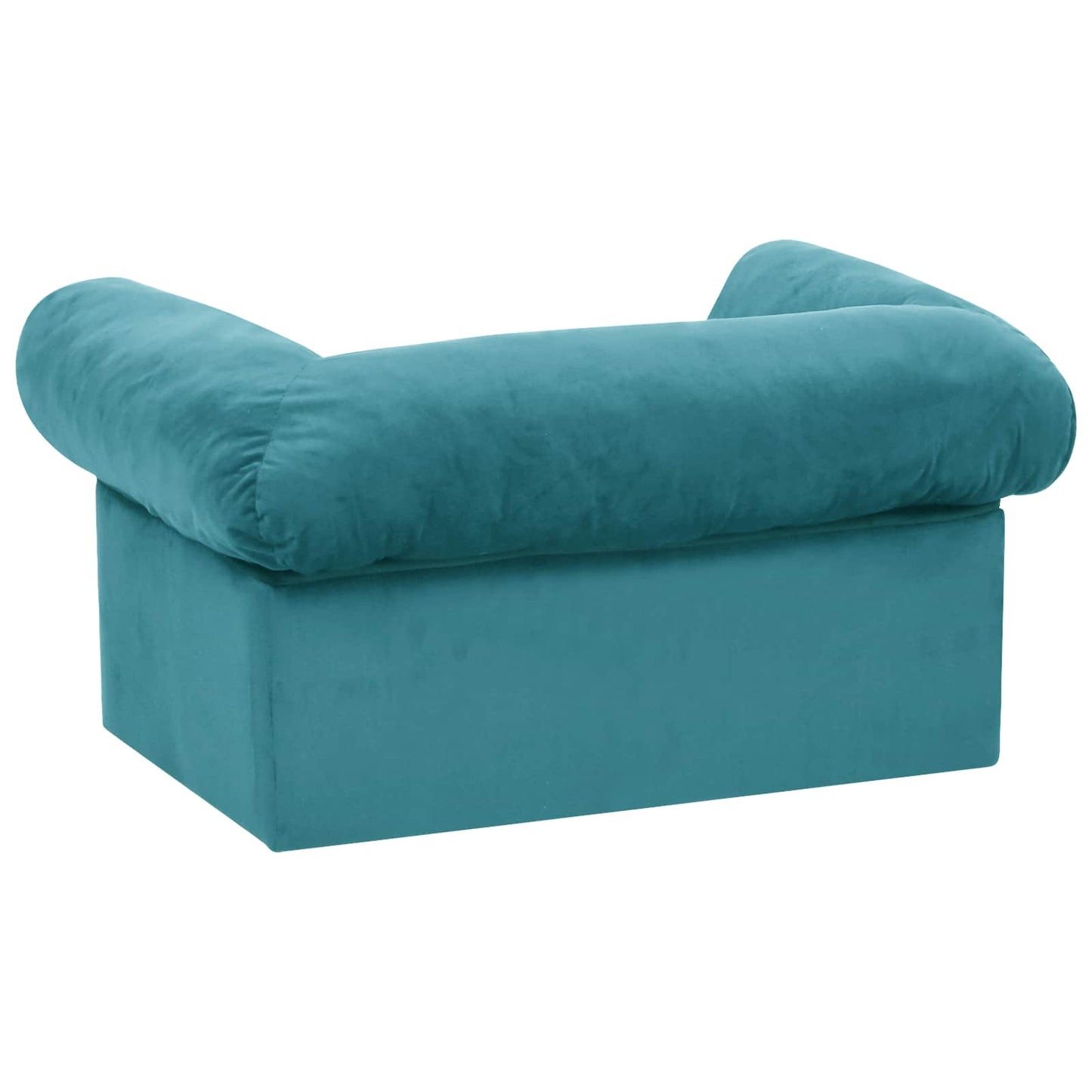 Dog Sofa with Storage Turquoise 75 x 50 x 38cm Plush
