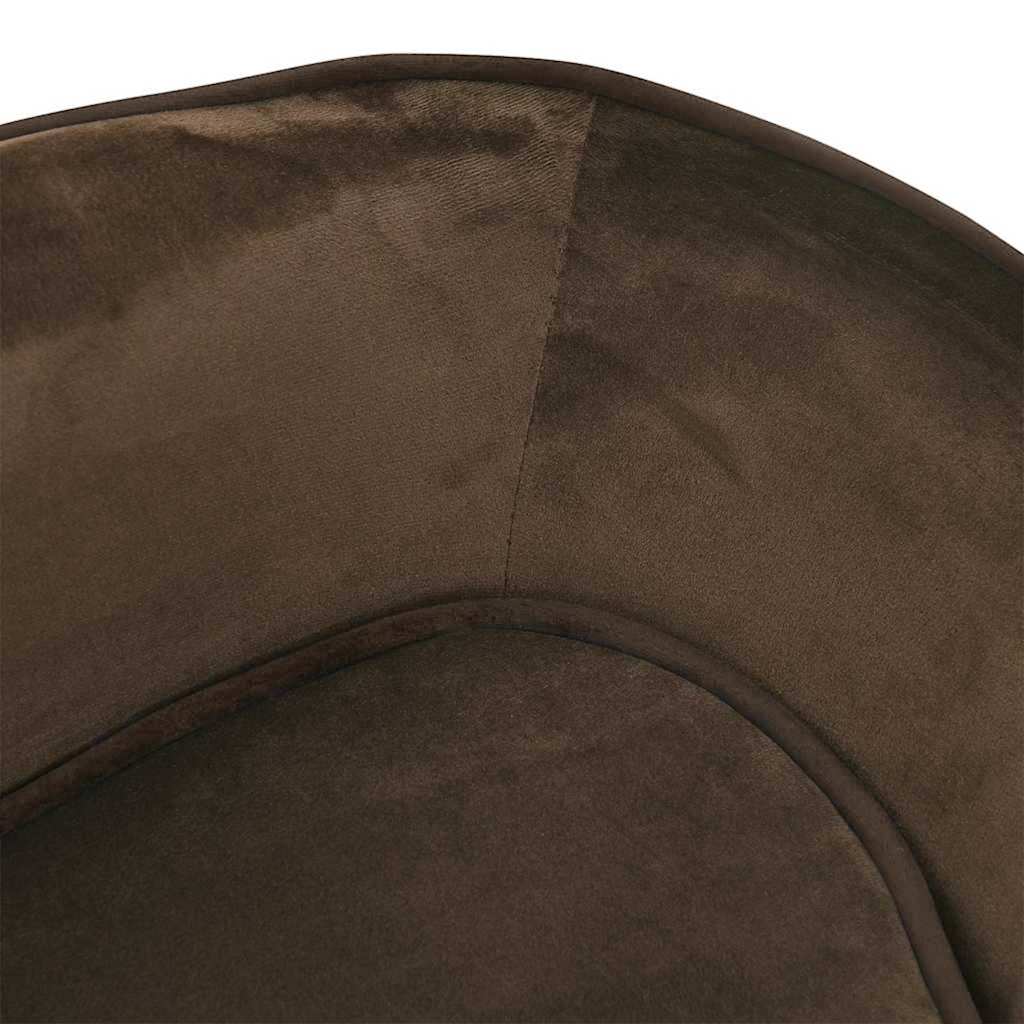Dog Sofa | Brown | Plush, solid pine wood, foam | 67 x 47 x 36 cm