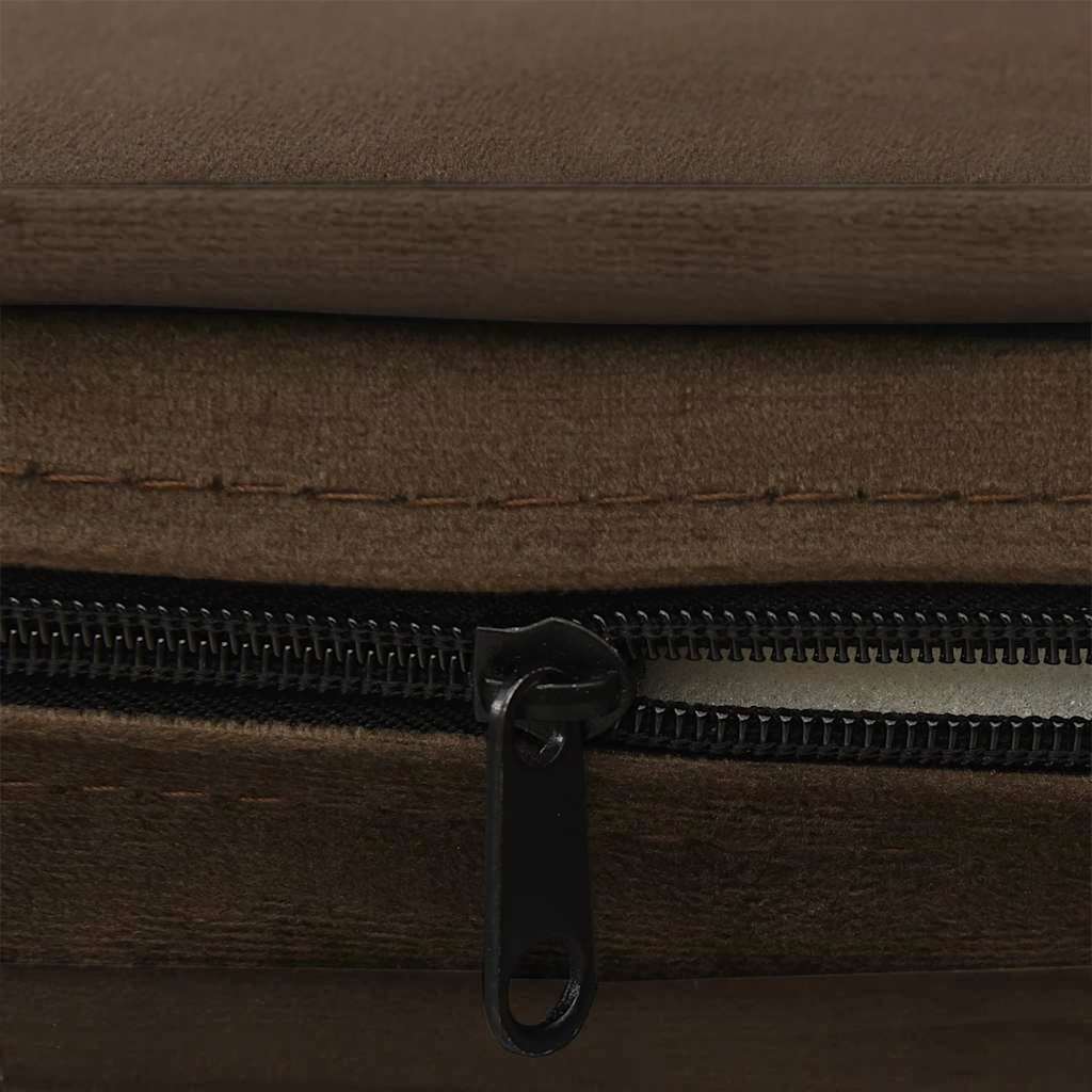 Dog Sofa | Brown | Plush, solid pine wood, foam | 67 x 47 x 36 cm
