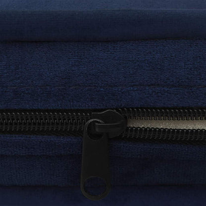 Dog Sofa | Blue | Plush, Solid Pine Wood | 67 x 47 x 36 cm | Dog Sofa