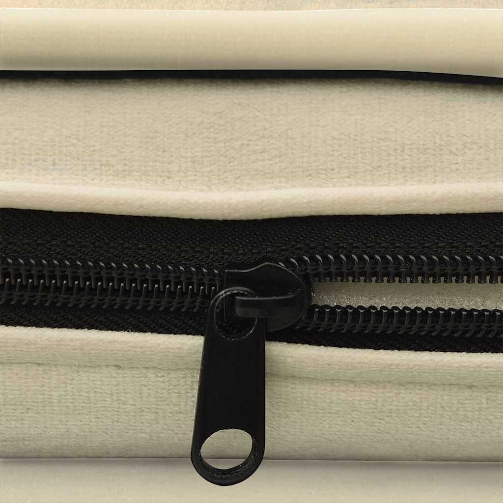 Dog Sofa | Cream | Plush, Solid Pinewood, Foam | 67 x 47 x 36 cm