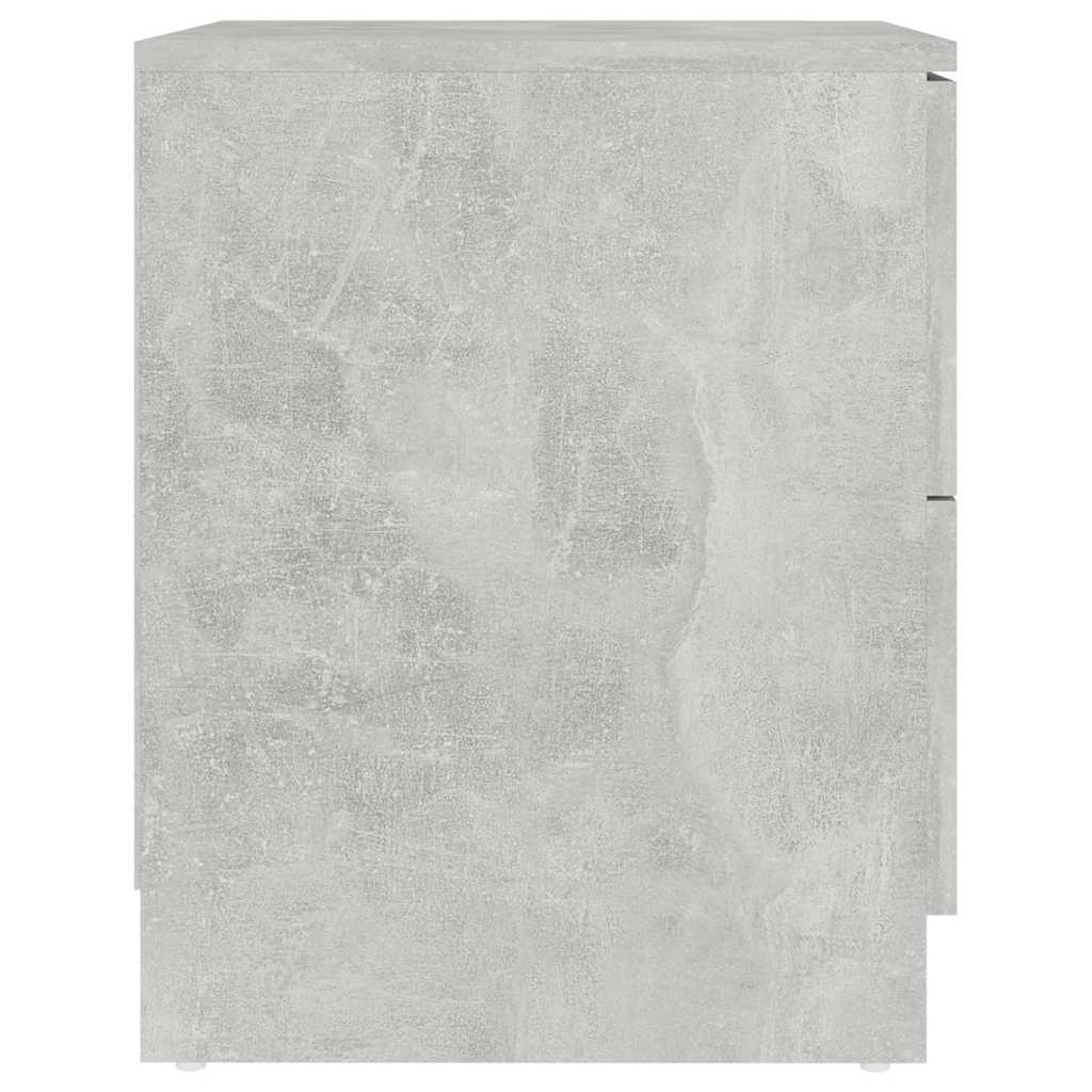 326732 vidaXL Bedside Cabinets 2 pcs Concrete Grey 40x40x50 cm Engineered Wood