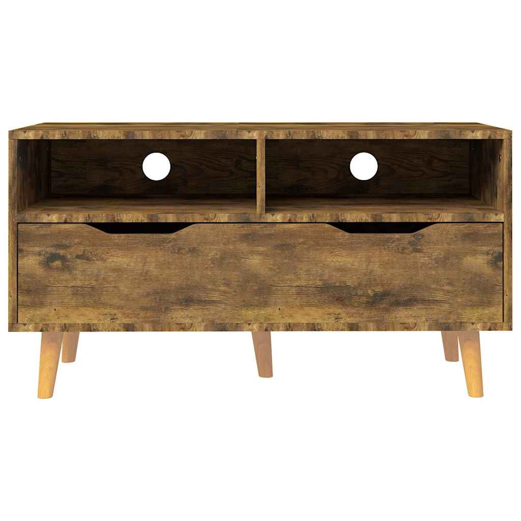 326785 vidaXL TV Cabinet Smoked Oak 90x40x48,5 cm Engineered Wood