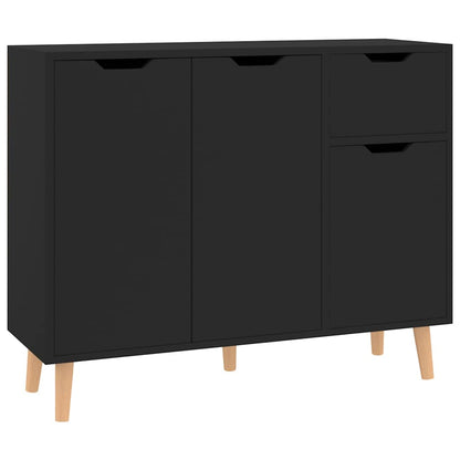 326814 vidaXL Sideboard Black 90x30x72 cm Engineered Wood