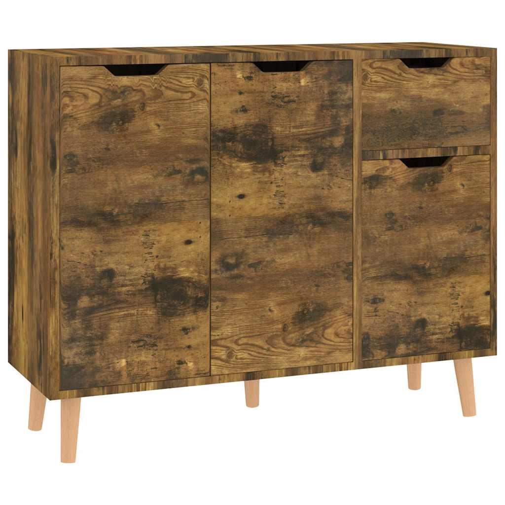 326821 vidaXL Sideboard Smoked Oak 90x30x72 cm Engineered Wood