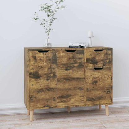 326821 vidaXL Sideboard Smoked Oak 90x30x72 cm Engineered Wood