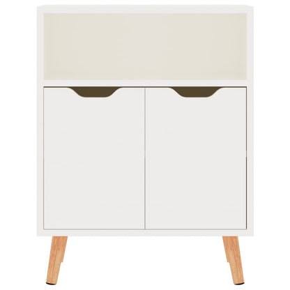 Sideboard High Gloss White 60x30x72 cm Engineered Wood