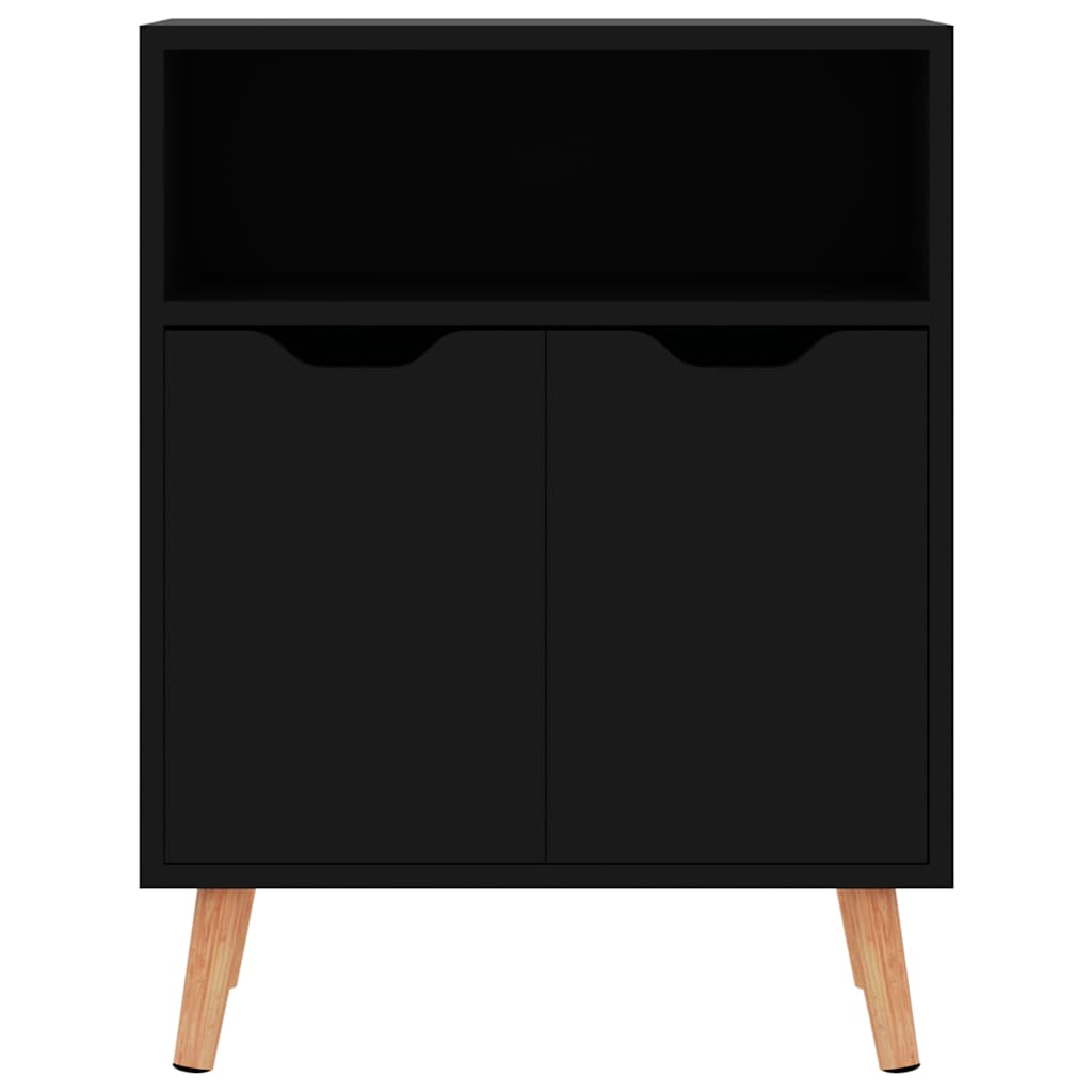 326829 vidaXL Sideboard High Gloss Black 60x30x72 cm Engineered Wood