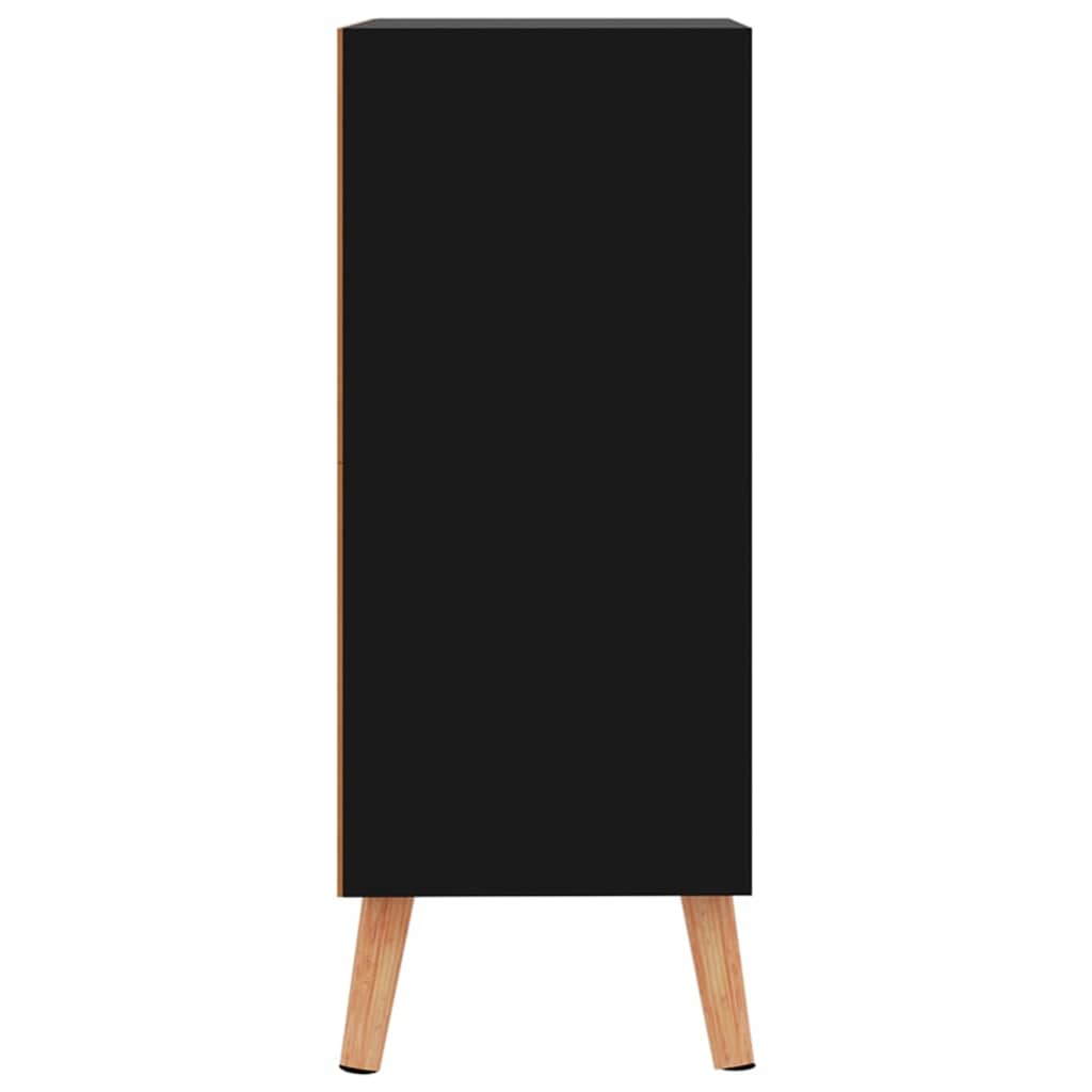 326829 vidaXL Sideboard High Gloss Black 60x30x72 cm Engineered Wood