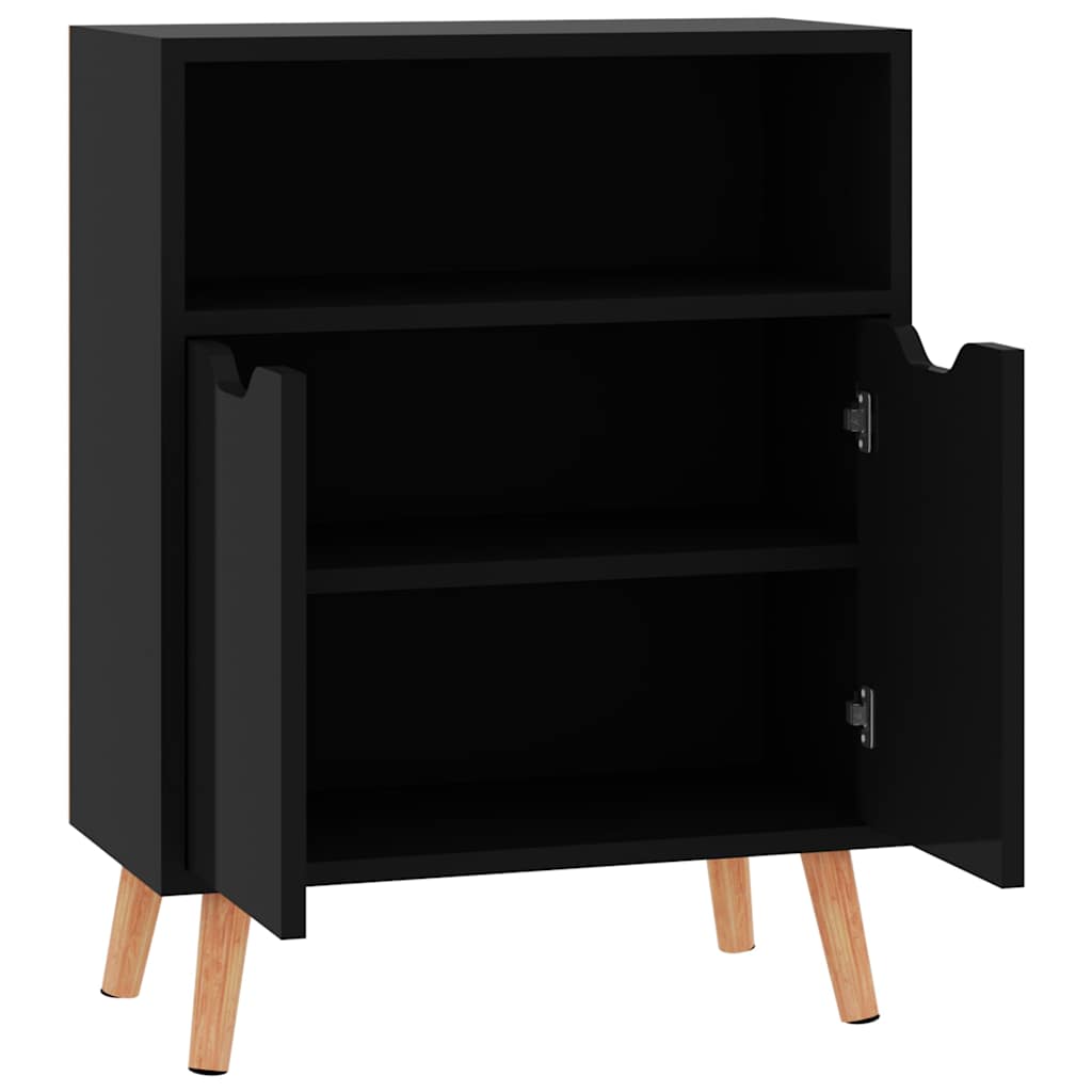 326829 vidaXL Sideboard High Gloss Black 60x30x72 cm Engineered Wood